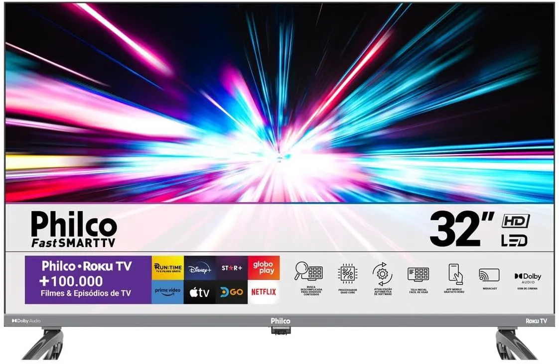 Smart TV 32 Philco PTV32K34RKGB Roku TV LED Dolby Audio: Tudo o Que Você Precisa Saber Antes de Comprar