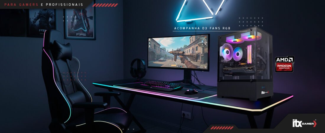 PC Gamer ITX Arena com Ryzen 5 5600GT: Vale a Pena em 2025?