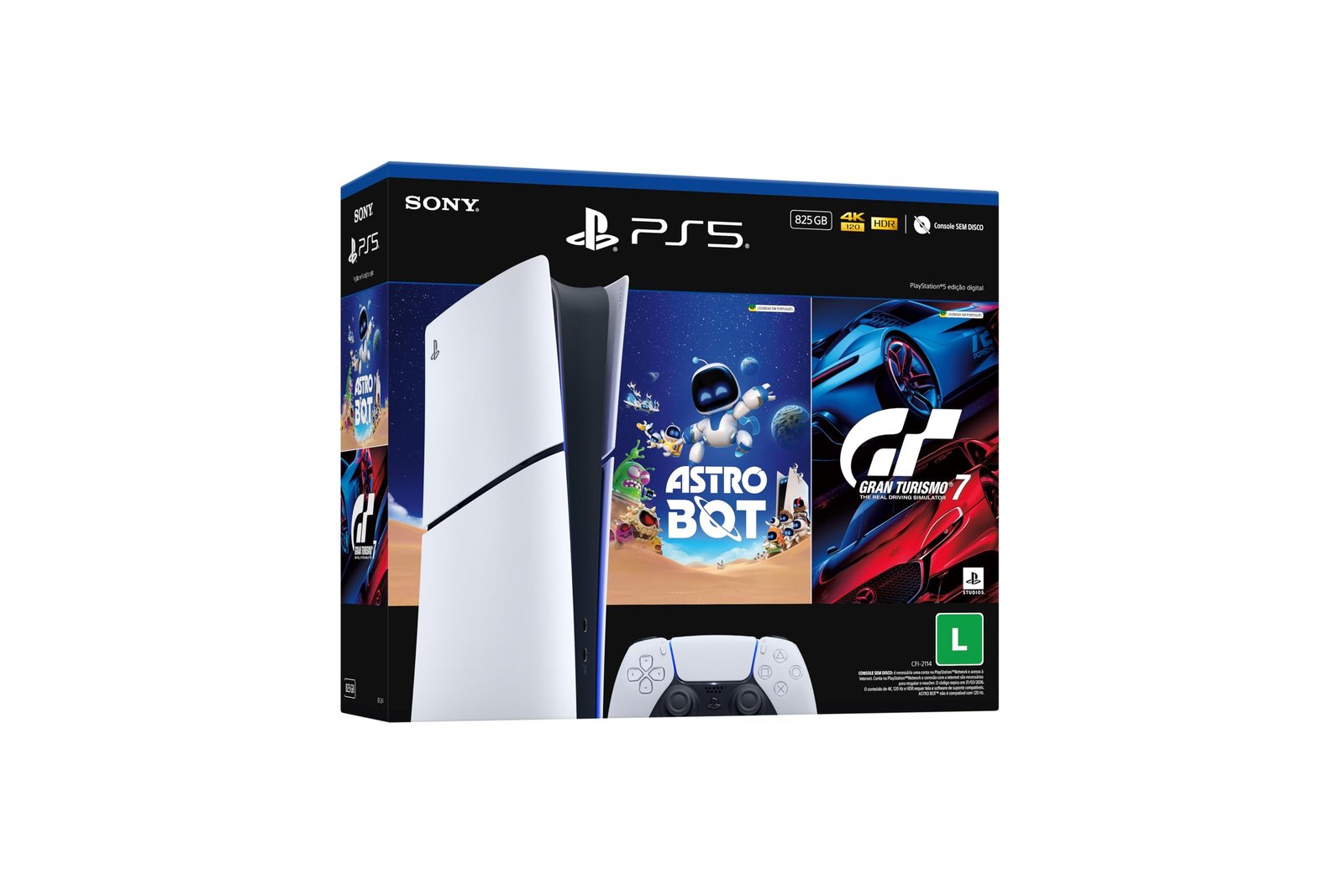 PlayStation®5 Slim Digital 825GB – Pacote ASTRO BOT e Gran Turismo 7: Vale a Pena Comprar Este Bundle?